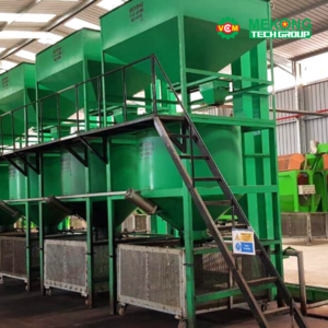 Cashew rotation steaming machine